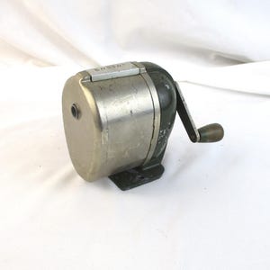 Vintage Boston Pencil Sharpener: Mid-Century Desk Mount Office Accessory
