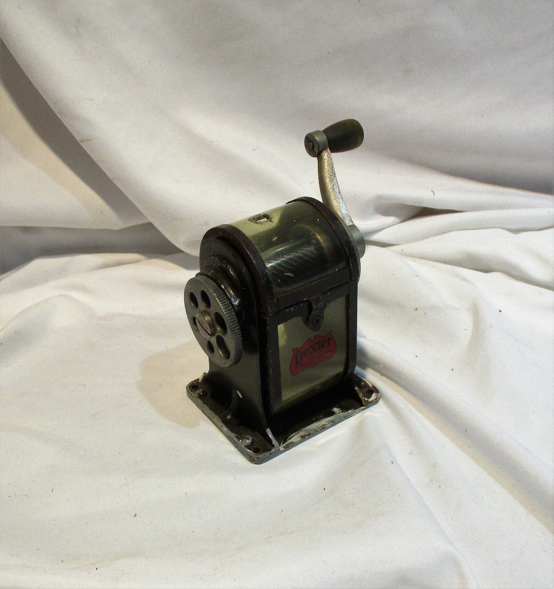 Dexter Antique Pencil Sharpener, Pencil Pointer, Desk or Counter Mount