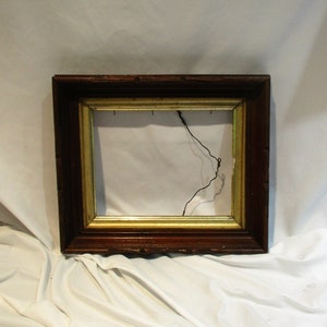 Wood Picture Frame, Arts and Crafts Transitional Period Picture Frame, Great Antique Art Salvage