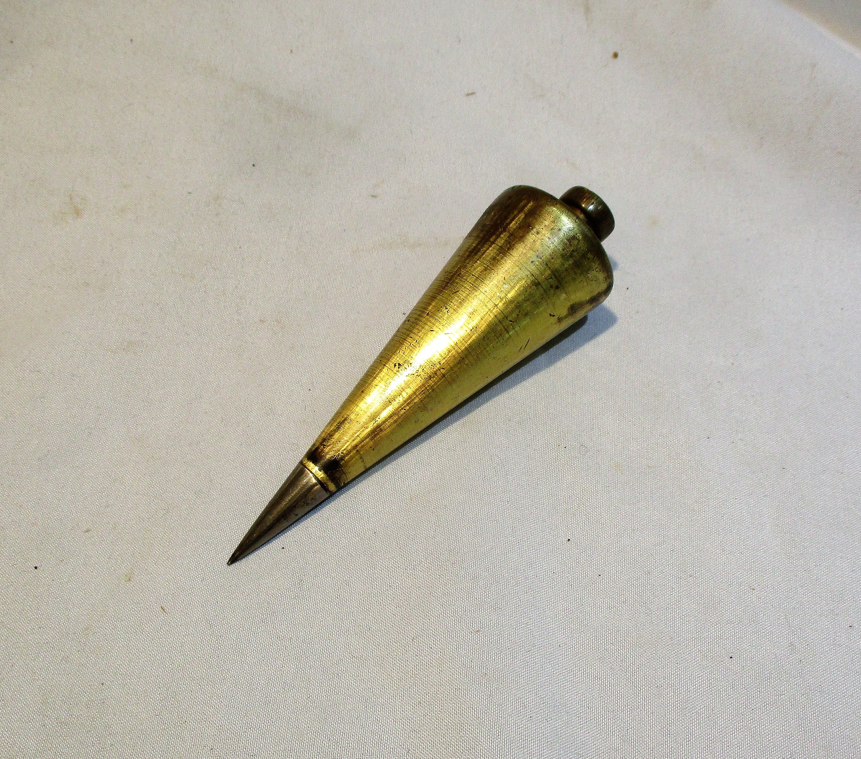 Brass plumb sale bob vintage