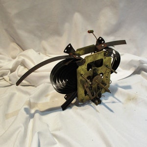 Clock Mechanism or Movement, Vintage Brass, Salvage Chic, Steampunk Timepiece