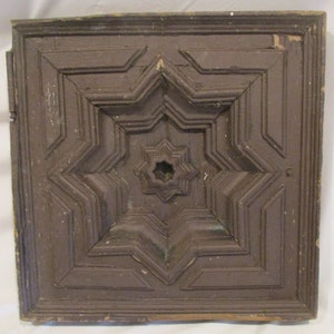 Carved Wood Door Fragment: Antique Gothic Furniture Part