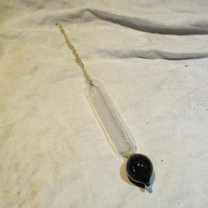 Hydrometer or Lactometer, Specific Gravity Gauge, Large Antique Scientific Instrument, Dairy Laboratory Salvage