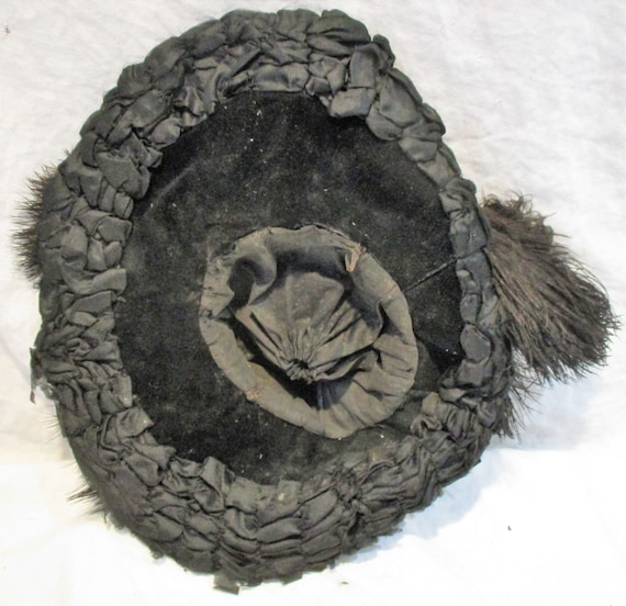 Amish Mourning Hat, Vintage Women's Black Mournin… - image 7