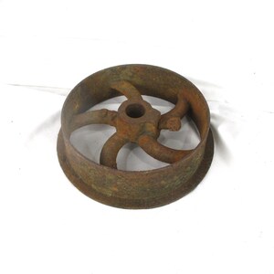 Railroad Mining Cart Industrial Wheel: 8 1/8" Diameter