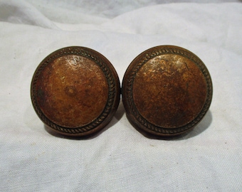 Old Doorknobs, Architectural Salvage, Antique Early 1900s Arts & Crafts Hardware