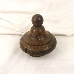 Finial, Wood Staircase Post Finial, Vintage Architectural Salvage, Newel Post Wood Finial