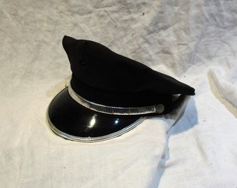 Vintage Uniform Cap, Porter or Bellman, Vintage Hat, Millinery Salvage, Costume Hat