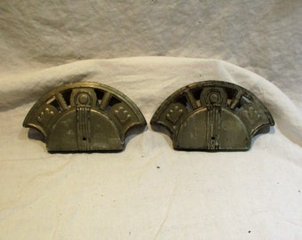 Theatre Sconces, Pair of Art Deco Sconce Covers, Repurpose in Home Movie Theatre