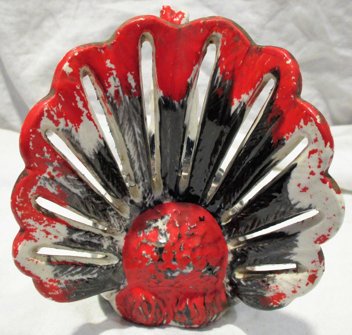 Rooster Salt and Pepper Holder Retro Mid Century Kitsch Etsy