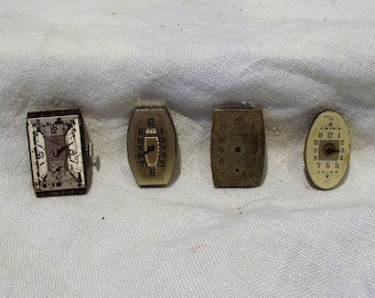Watch Parts, Old Clock Parts, Mechanisms and Movements, Re-Purpose for Steampunk or Industrial Salvage