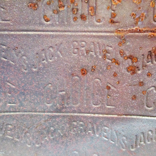 Punched Tin, Antique Tobacco Panel, Jack Gravely's Choice Cigar Panels, Old Printing Plates