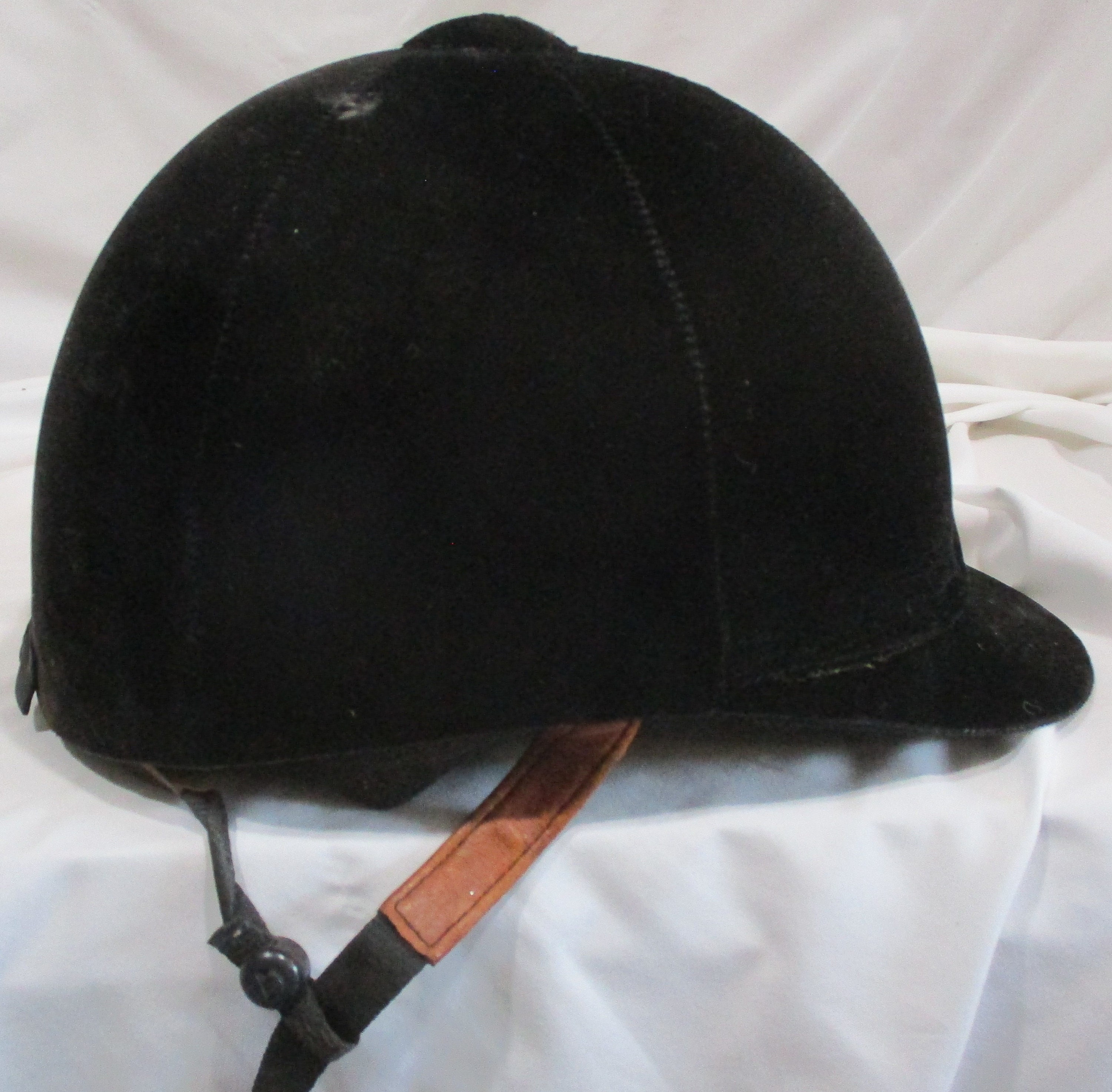 Vintage Black Velvet Equestrian Helmet: Farmhouse Decor - Etsy