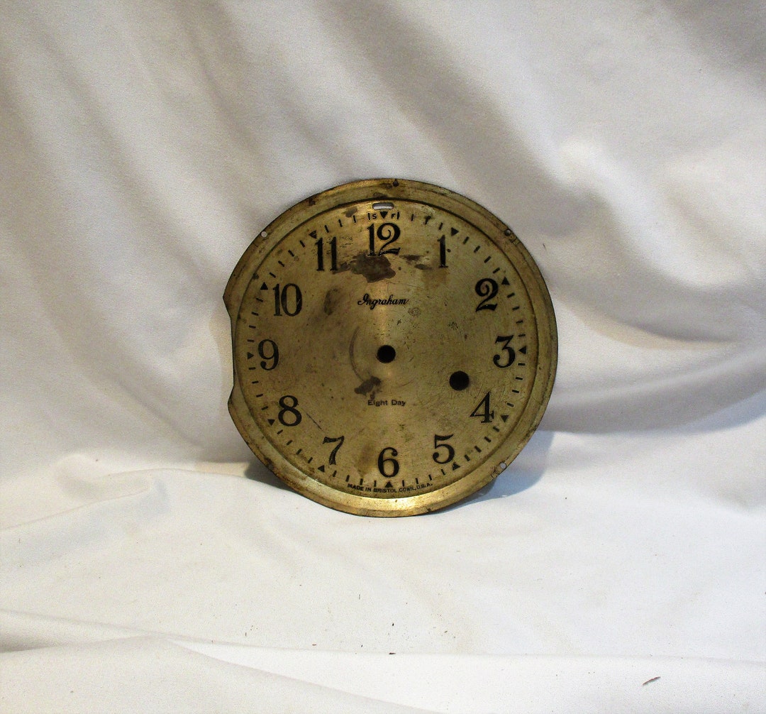 Clock Face, Vintage Mid Century Era, With Stylized Arabic Numerals