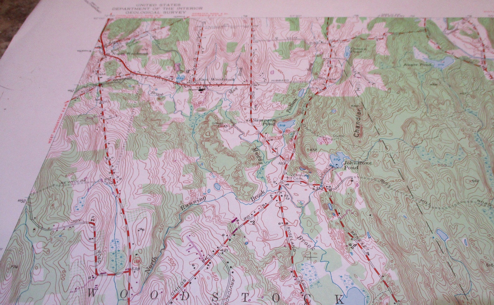 1970 Connecticut Topographical Map Woodstock and North - Etsy