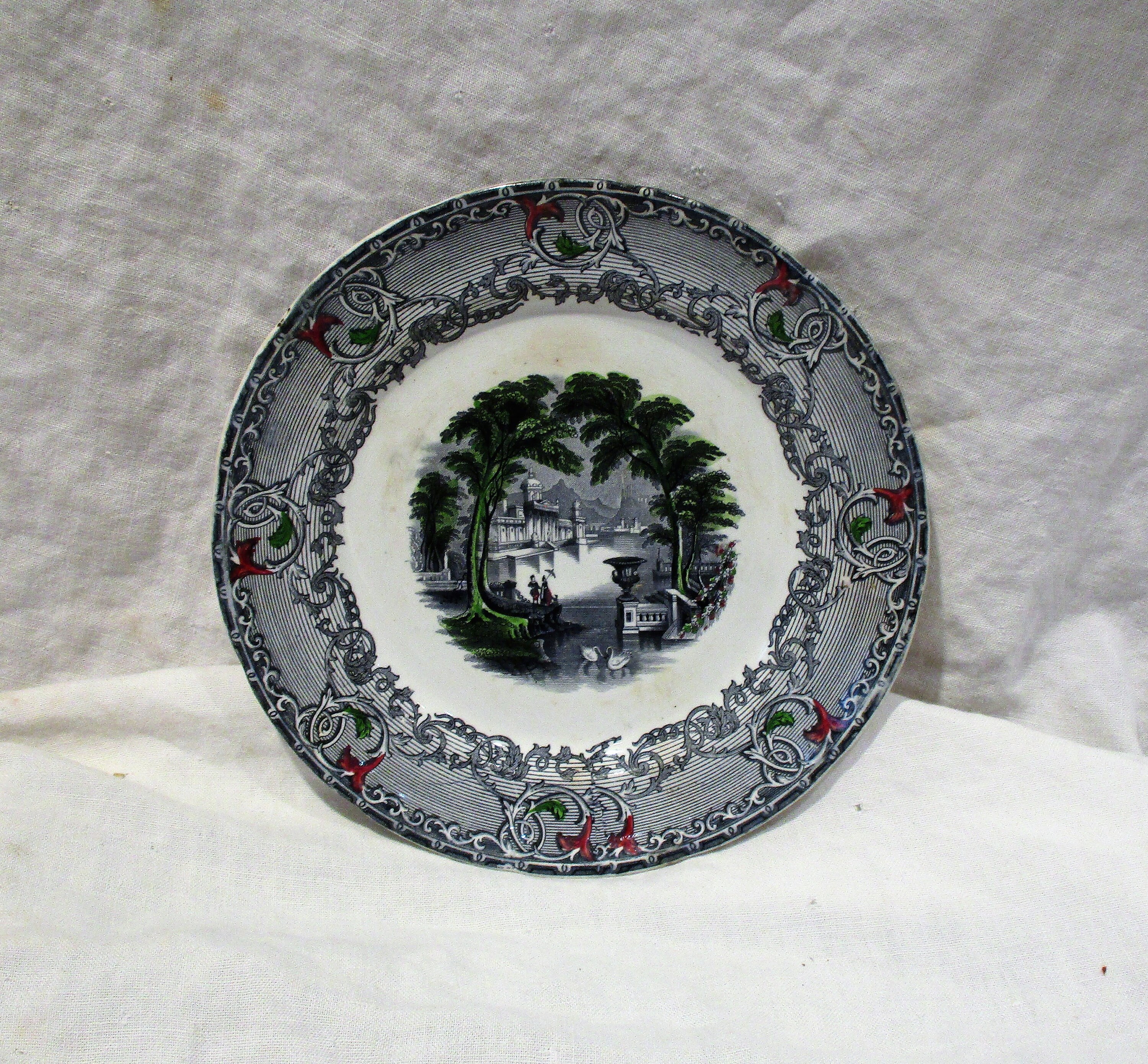 English Venus Plate, Antique China, Classical Antiquity Motif, Old