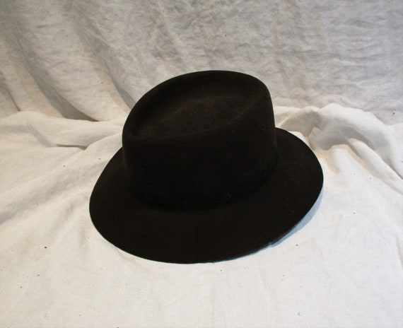 Vintage Hat Brown Men's Fedora Gumshoe 