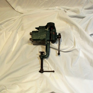 Jeweler&#39;s Vise, Workshop Vise, Antique Vise, Table or Bench Vise, Old Tool Industrial and Factory Salvage, Specialty Clamp