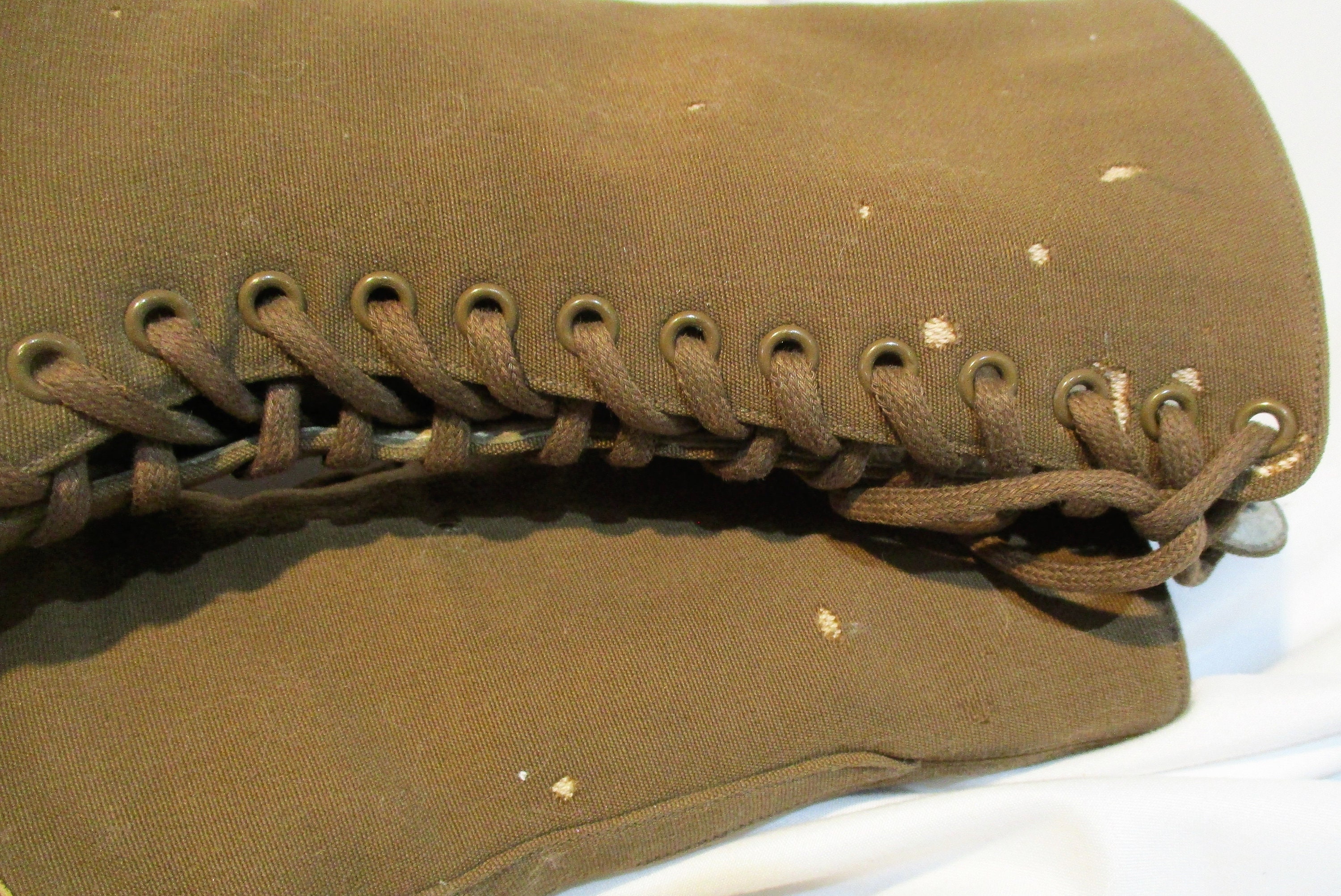 Edwardian Brown Leather and Fabric Two Tone Boots Very Old | Etsy