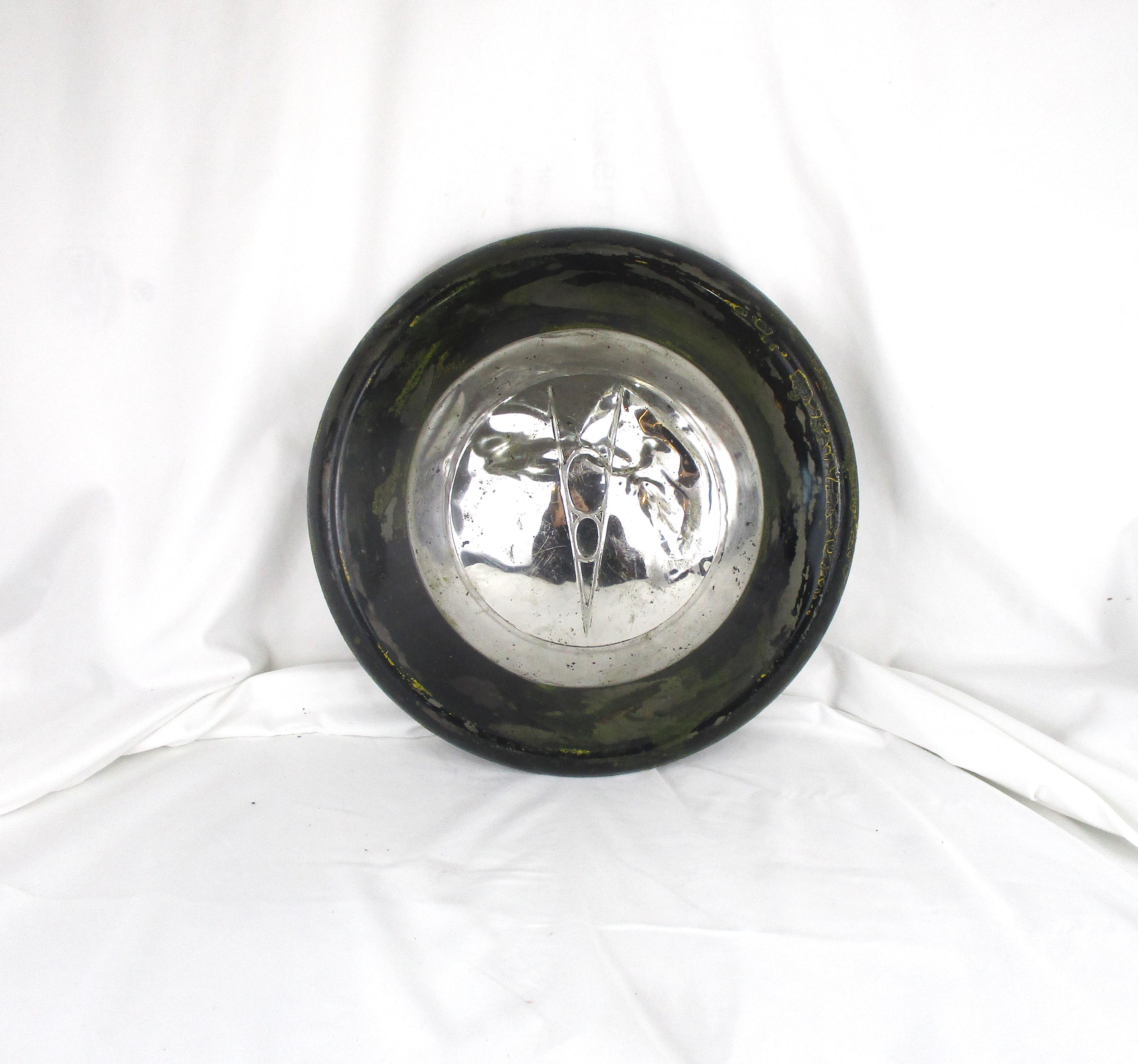 Ford V8 Concentric Circles Hubcaps, 1930s or 1940s, Vintage Early