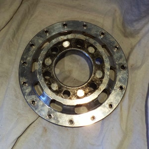 Steampunk Disc, Hub, Sprocket, or Gear, Industrial Chic Salvage