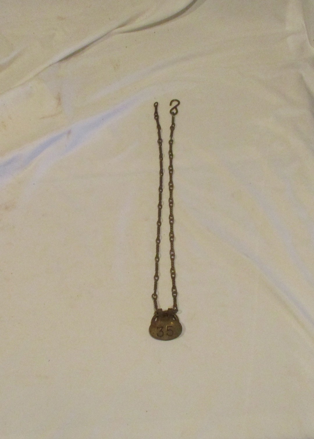 Cow Number Chain, Cow Necklace, Cow Jewelry, Farm and Barn Salvage - Etsy