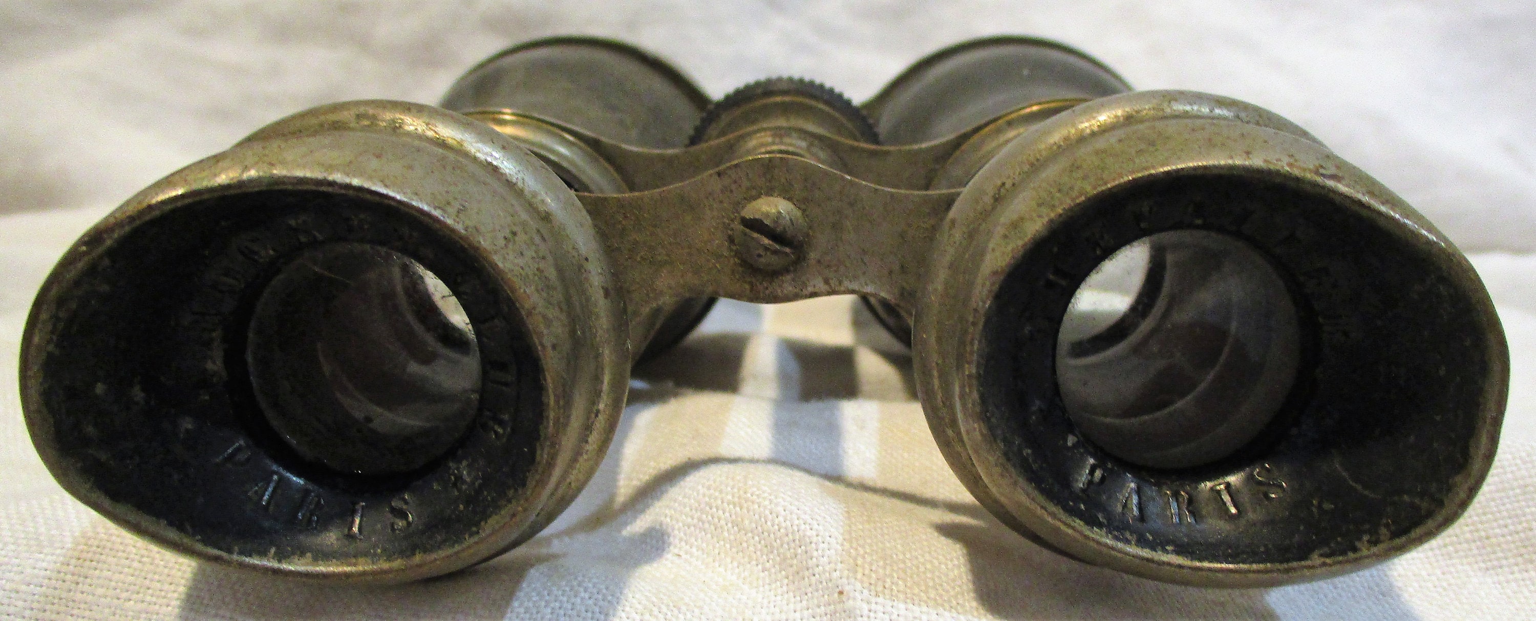 CHEVALIER PARISアンティーク双眼鏡 Vintage French Chevalier Opticien Paris Brass Binoculars