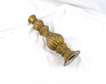 Vintage Fluted Lamp Body: Cast Metal Lighting Salvage