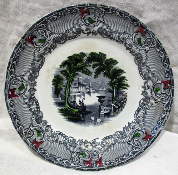 English Venus Plate, Antique China, Classical Antiquity Motif, Old