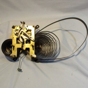 Clock Mechanism or Movement, Vintage Brass, Salvage Chic, Steampunk Timepiece