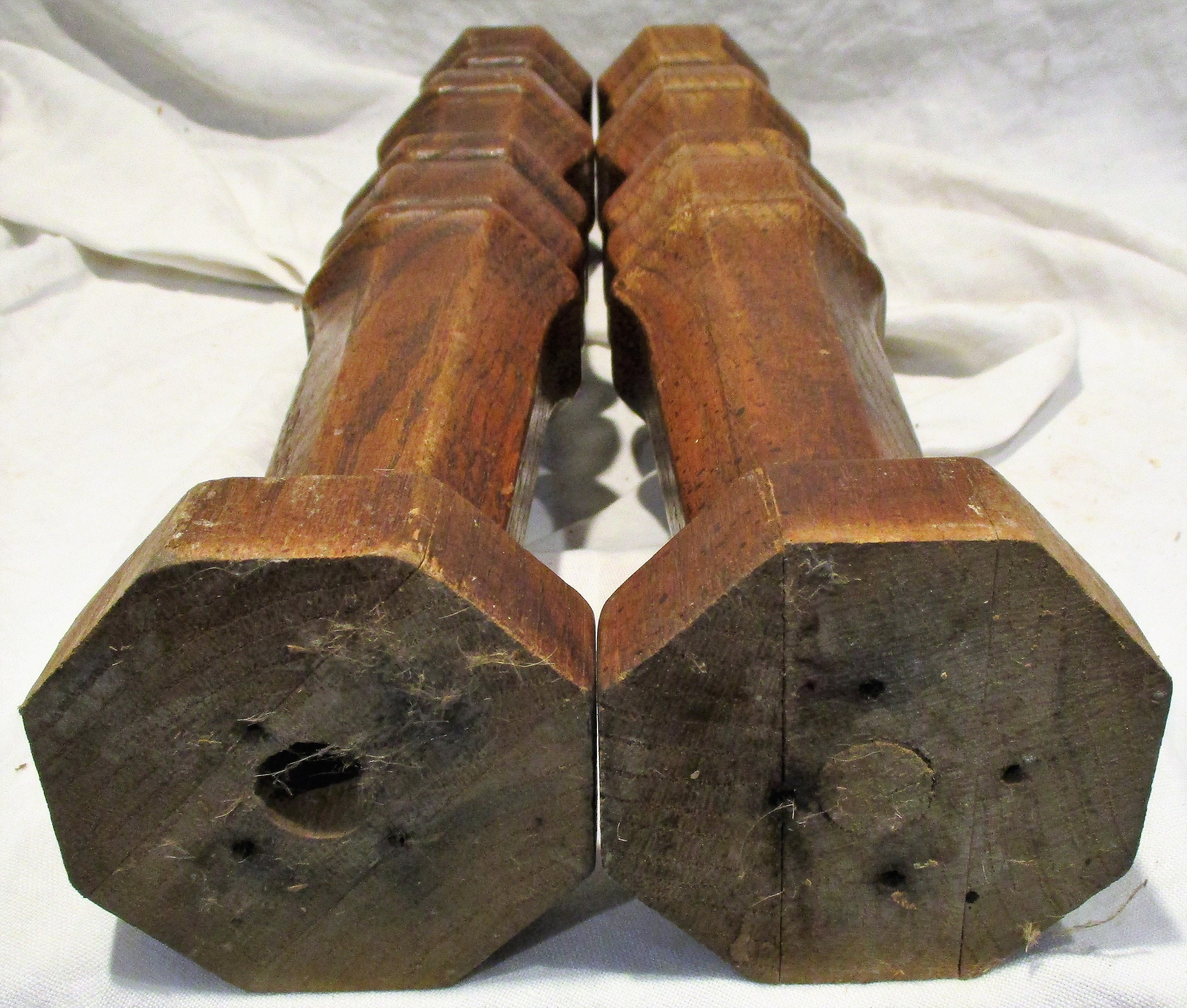 Jacobean Legs Ornate Very Old Pair of Turned and Carved Wood Etsy