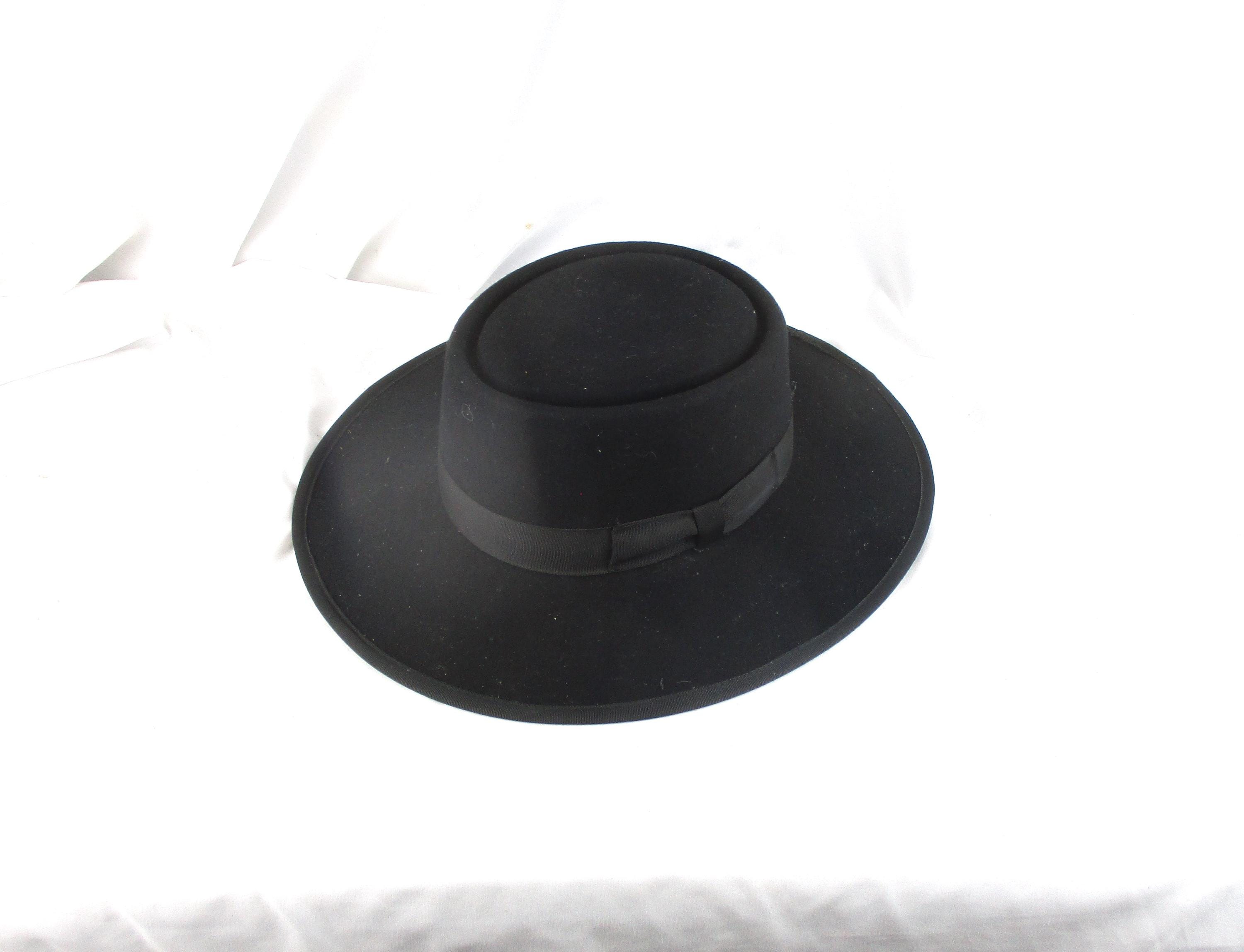 ADORABLE 1940s\' BLACK FELT \