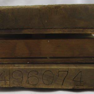 Cigar Mold, 2-piece American Tobacco Salvage, Hanging Wall Art, Antique Wood Mold, possibly Durex North Carolina image 6