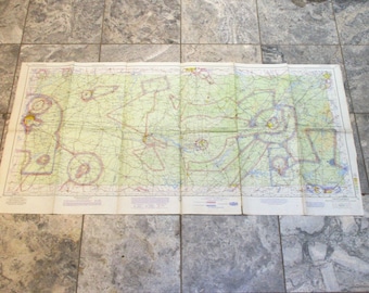 1964 Tennessee Aeronautical Map: Vintage Cold War Pilot's Flight Chart