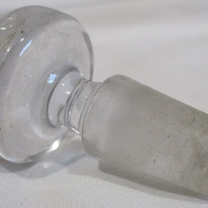 Vintage Wheaton Apothecary Bottle: Embossed Sodium Hydroxide, Frosted Stopper image 8