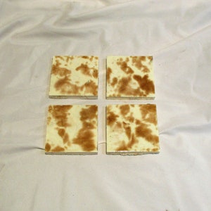 Vintage Arts & Crafts Tiles: American Encaustic Tiling Company, Set of 4