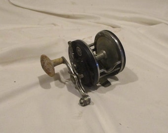 Ocean City Surf Casting Reel, Model 112, Vintage Fishing Equipment, Early Fishing Gear, Field and Stream Salvage