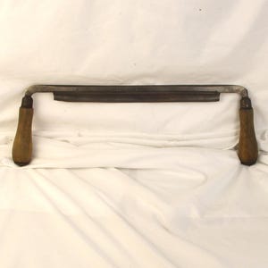Draw Knife, Old Woodworking Tool, 12&quot; Cutting Blade, Antique Hand Forged Carpentry History
