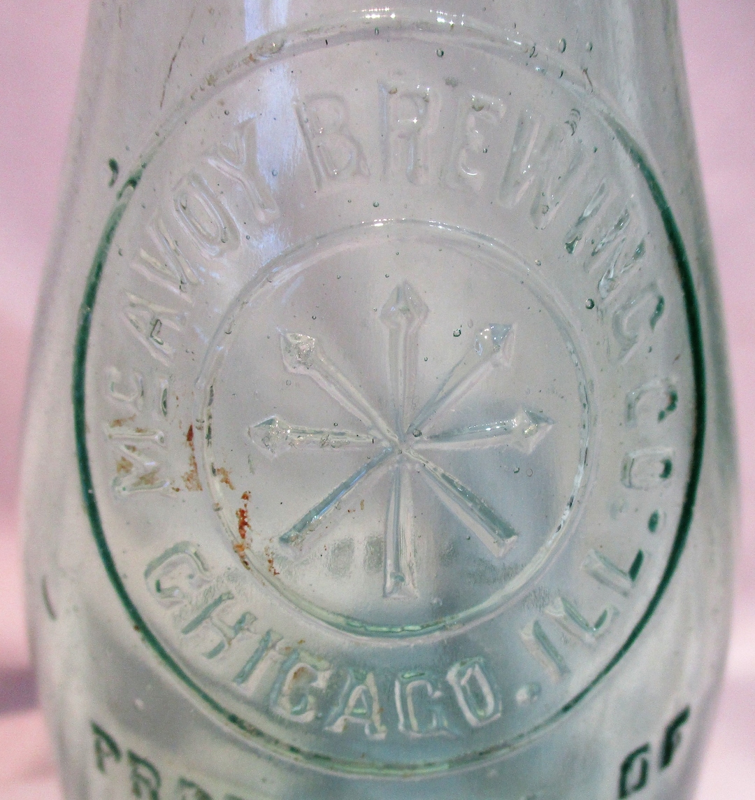 Glass Bottle, Mcavoy Brewing Company, Vintage Chicago Illinois Green ...