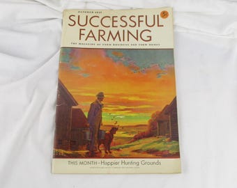 1937 Successful Farming Magazine, Antique Farm 'Zine, Farm Business and Farm Homes, Old Agricultural Magazine