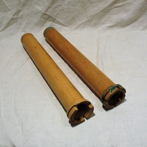 Spools, Bobbins, Old Long Industrial Factory Spools, Vintage Textile Salvage