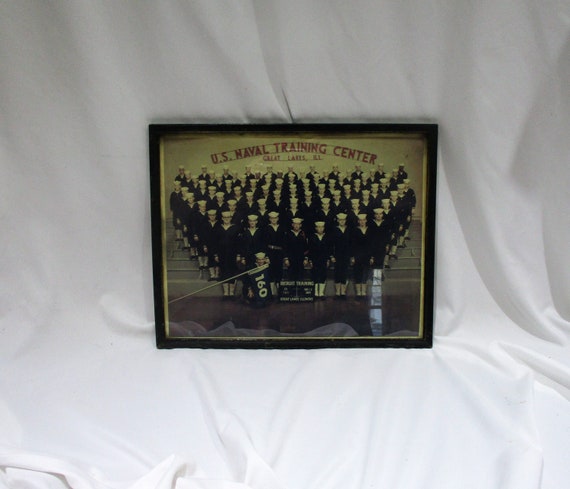 1964 US Navy Boot Camp Photo, Lakes Framed Military Print - Etsy