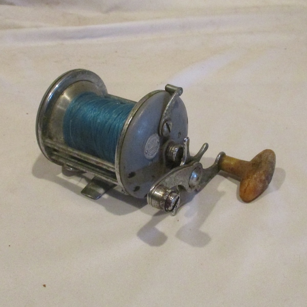 Ocean City Surf Casting Reel, Model 950, Vintage Fishing Equipment, Early Fishing Gear, Field and Stream Salvage