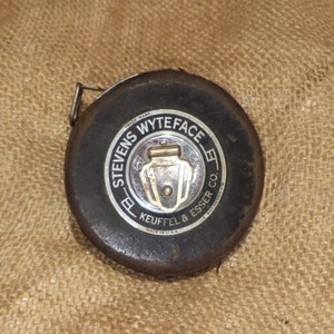 Measuring Tape, Vintage Carpentry or Surveyor's Tool, 50 Foot Keuffel & Esser