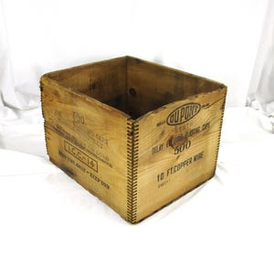 ヴィンテージ DuPont 爆薬用 木箱 EXTRA DYNAMITE 蚤の市 Rare Vintage Dupont Explosives Extra Dynamite Wood Case