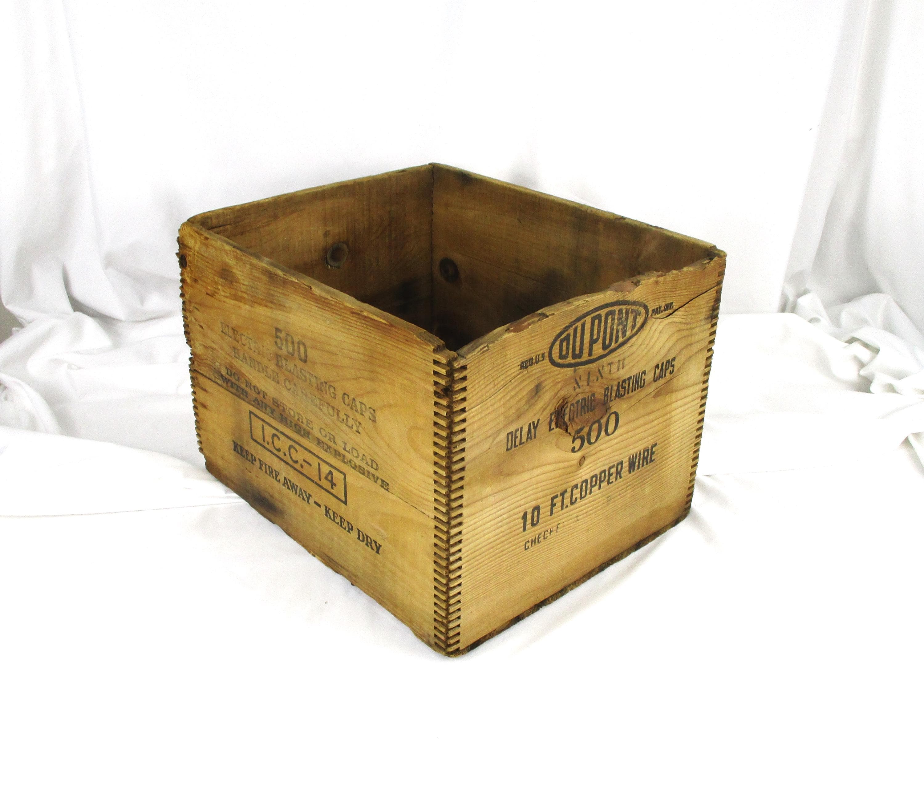 ヴィンテージ DuPont 爆薬用 木箱 EXTRA DYNAMITE 蚤の市 Dupont Dynamite Box - Etsy
