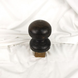 Finial, Large Round Wood Finial, Vintage Architectural Salvage, Newel Post Wood Finial