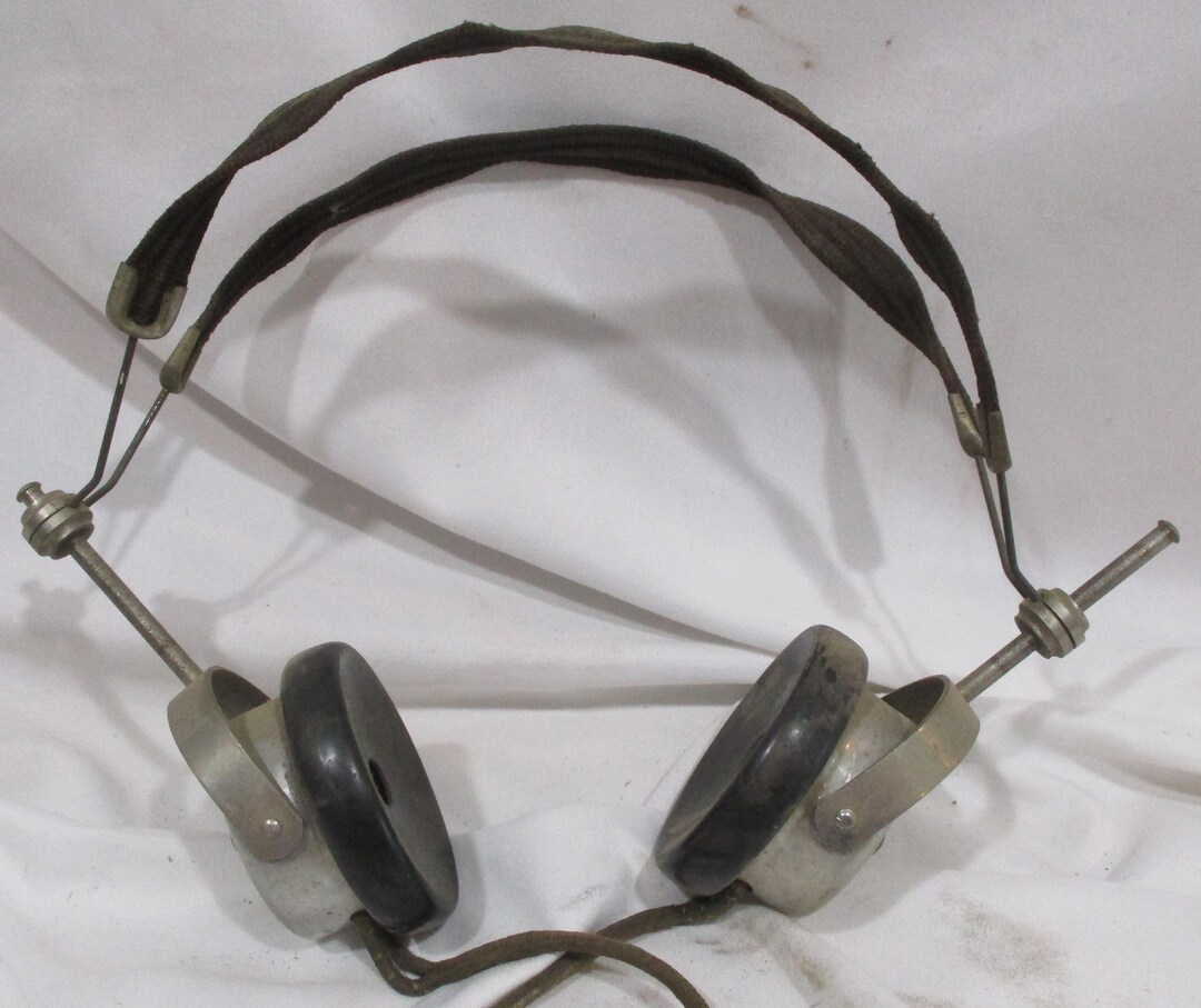 First Headset Vintage Frost Fones Radio Headset: Early 20th Century Receiver ...