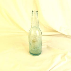 Antique Aqua Glass Bottle: Trenton Brewing Company Salvage