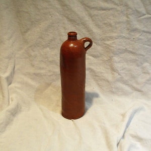 Antique Jug, Old Glazed European Naussau Clay Wine Jug or Mineral Water Jug